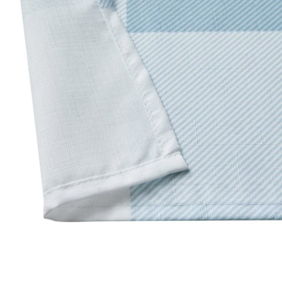 Mainstays Buffalo Plaid Blue Polyester Shower Curtain 72" x 72" - Picture 3 of 6